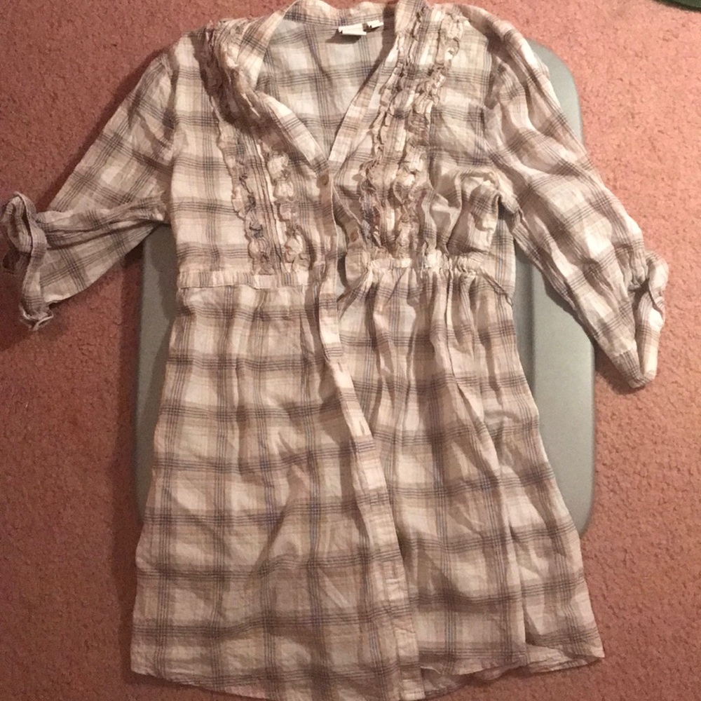Plaid Tunic